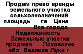 Продам право аренды земельного участка сельхозназначений  площадь 14.3га › Цена ­ 1 500 000 - Все города Недвижимость » Земельные участки продажа   . Псковская обл.,Великие Луки г.